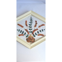 Wandversiering met halfedelstenen en/of edelstenen